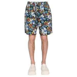YMC Floral Print Relaxed Fit Shorts Men MULTICOLOUR Pants